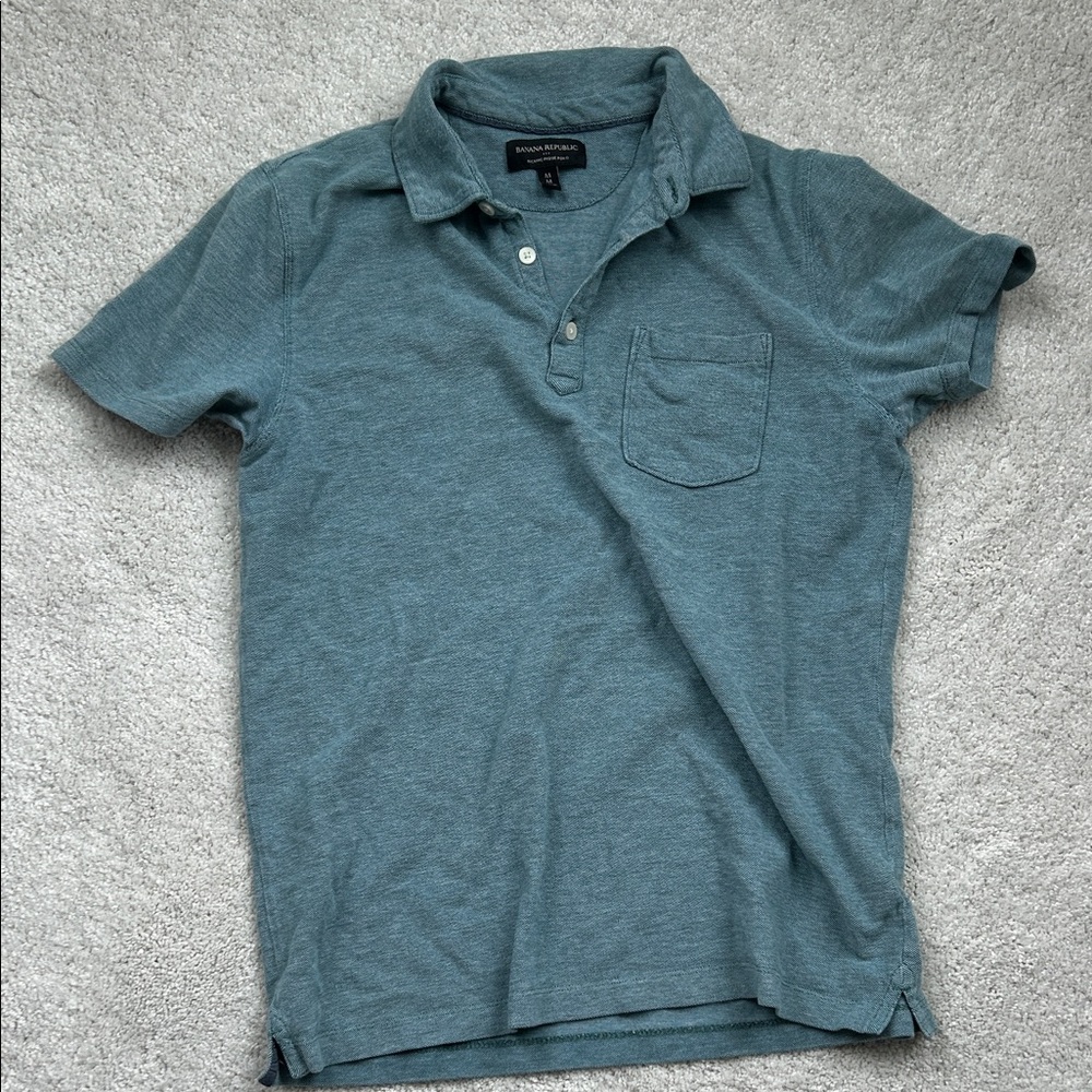 Banana Republic Teal Polo Shirt